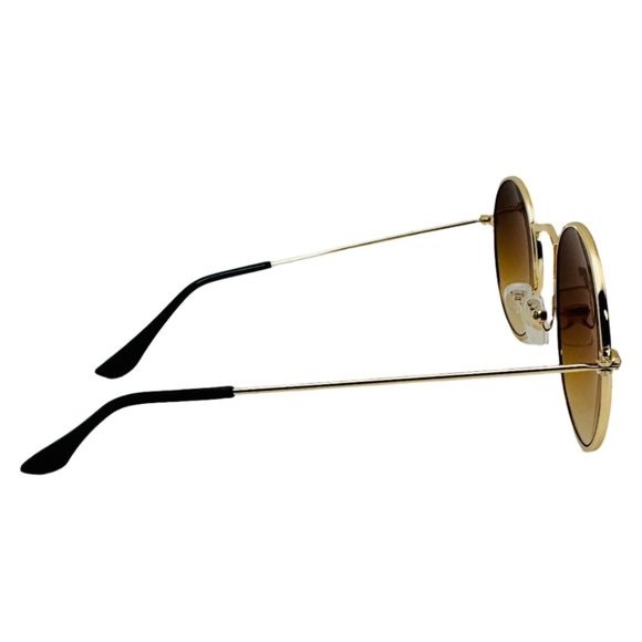9308 | Brown Lens Circle Sunglasses - Picture 2 of 5